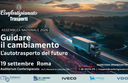 ASSEMBLEA NAZIONALE 2026: “GUIDARE IL CAMBIAMENTO. L’AUTOTRASPORTO DEL FUTURO” – ROMA, 19 SETTEMBRE 2026